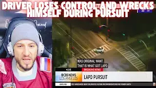 Driver Loses Control And Wrecks Himself During Pursuit