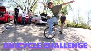 Skater VS Unicycle Challenge! | Alexander Rademaker