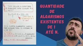 Como Calcular o Número de Algarismos numa Sucessão de 1 até N | ARITMÉTICA | Prof. Cristiano Marcell