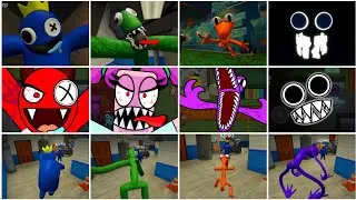RAINBOW FRIENDS vs ALPHABET LORE: All Jumpscares! (Accurate Roleplay)