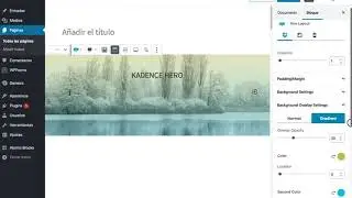 24. Crear una cabecera Hero con Kadence Blocks en Gutenberg