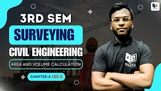 🪐Surveying - 1 | Area and volume calculation  (Chapter-6, Lec-02)  3rd Semester | Civil Engineering