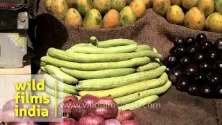 Fresh vegetables on sale