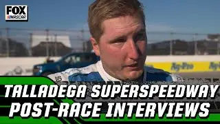 Austin Hill & Jeb Burton post-race interviews from Talladega Superspeedway | NASCAR on FOX
