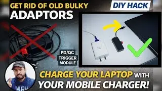 Sirf Mobile Ke Charger Se Laptop Charge Karein | सच या झूठ? | DIY Tech | 65W Phone Charger Hack #diy