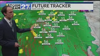 Tracking moderate rainfall for Sunday
