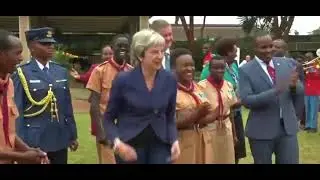 Teresa May Dancing Queen In Africa