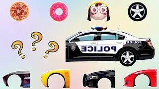 CORRECTLY GUESS THE HEAD AND WHEELS OF THE POLICE CAR🧩police car🚗💖