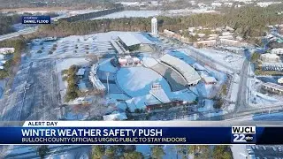 Statesboro officials warn of black ice after rare snowfall