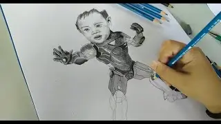 Commissioned Art 102 | Caricature | IRON MAN | PortDraw Mio