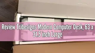 Review Tribesigns Modern Computer Desk, 63 x 31.5 inch Large Office Desk Computer Table Study Writin