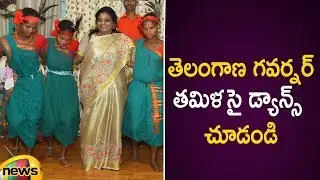 Telangana Governor Tamilisai Soundararajan Superb Tribal Dance In Raj Bhavan | Telangana Latest News