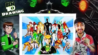 How to draw Ben 10 | Ben 10 alien force Drawing | Drawing Ben 10 All Alien  - Speed Draw