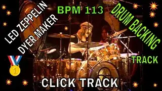 NO DRUMS IMMIGRANT SONG, Drumless Backing Track, BPM 113