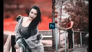 Red Theme Color Grading in Photoshop | FREE Action File