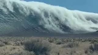 Fog Over Rim Mountains Look Like Cloud Waves In Lake County, Oregon - 1164497