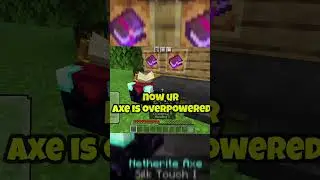 best enchantment for axe in Minecraft #shorts #minecraft  #axe #enchanted