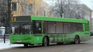 Брест. 07.01.2025, поездка на автобусе МАЗ 103.465 №423