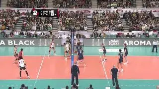 2011世界盃男排賽(Men's Volleyball World Cup) 日本vs義大利 SET-2
