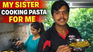 My sister cooking pasta 😍🫶🏻