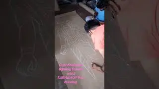 How to Chandannagar lighting boards drawing live demo#chandannagar #light #ram #artist #drawing
