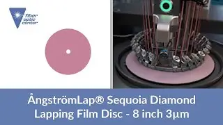 &Aring;ngstr&ouml;mLap&reg; Sequoia Diamond Lapping Film Disc - 8 inch 3&micro;m - Available From Fiber Optic Center