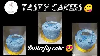 Butterfly cake 🦋Decoration so pretty 😍🥰@tasty-cakers