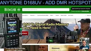 ANYTONE D168 - UPDATE FIRMWARE v1.07 , CSV & Add Hotspot