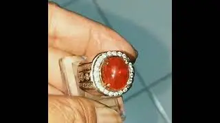 Unique Color! Orange Red Natural Ruby 6.89Ct Certified.