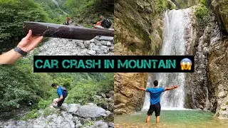 One of the toughest trek in Dehradun || Hidden Waterfall || Kimadi Mussoorie | Car Crash in mountain