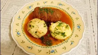 Немецкое зимнее блюдо!Rouladen mit Semmeln Klöße!