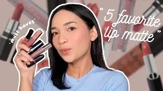 5 LIP MATTE TERFAVORIT | nyaman & ga bikin kering | Fransiska Stefani