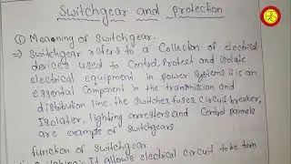 meaning of Switchgear ? // Switchgear क्या है ? #switchgear_and_protection #switchgears