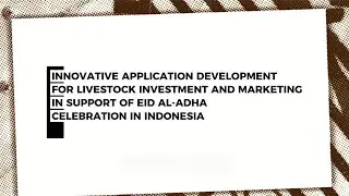 #i-teta.2025 #kppimteach #uitmcj #TIOP-001 INNOV. APPLICATION DEVELOPMENT  FOR LIVESTOCK INVESTMENT