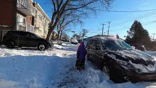 06 [4K UHD] | Canada | Montreal-Nord | First Snow in 2021 | Street Walking