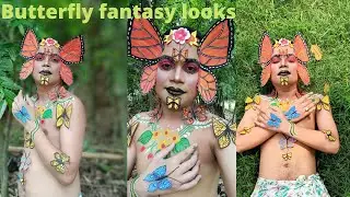 Fantasy Make up||Butterfly looks||creative looks