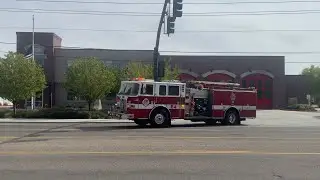 Boise Fire Department Engine 4 and Ada County Paramedics Medic 21 Responding