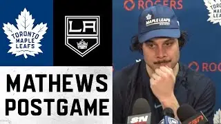 Auston Matthews Post Game | Toronto Maple Leafs @ LA Kings - November 24, 2021