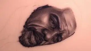 Tatuagem realista Whip Shading 3rl Parte 2  - Idris Elba