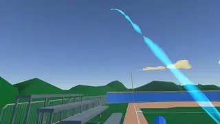 Playing rec room baseball with mangusvr