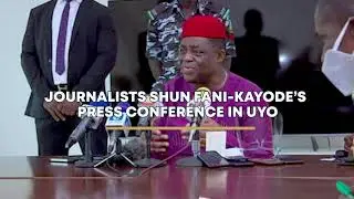 Journalists shun Fani-Kayode&rsquo;s press conference in Uyo | Arrayhan Tv