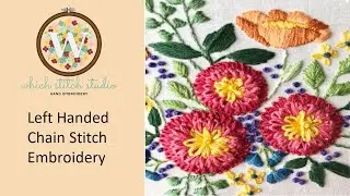 Left Handed Chain Stitch Embroidery