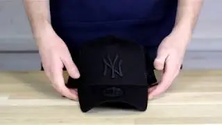 New Era New York Yankees Jersey E-Frame Cap in BLKBLK
