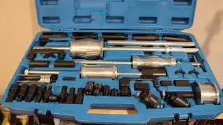 40PCS Master Diesel Injector Puller Extractor with Common Rail Adaptor Slide Hammer Pro Tool Kit