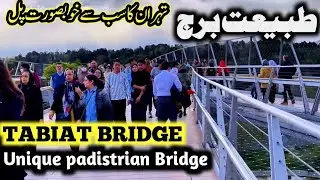 Tabiat bridge tehran | iran ka khubsurat pedestrian bridge | tehran travel vlog