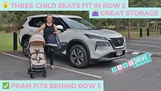 Полный обзор для всей семьи: Nissan X-Trail 2023 7-местный — тест BabyDrive и решения для хранения!