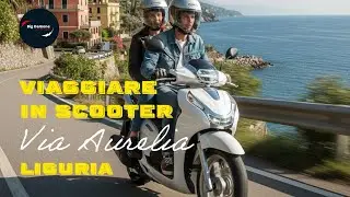 Viaggio in scooter sulla via Aurelia da Zoagli a Rapallo (Liguria). 4K video!