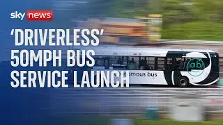 Tech: Self-driving bus opens to passengers in Scotland