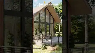 Small Farmhouse with Loft  #mostwatchedtinyhouse #budgethouseideas #architecture #smallbudgethouse