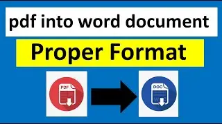 how to convert pdf to word document docx with ONLINE PDF TO WORD CONVERTER FREE